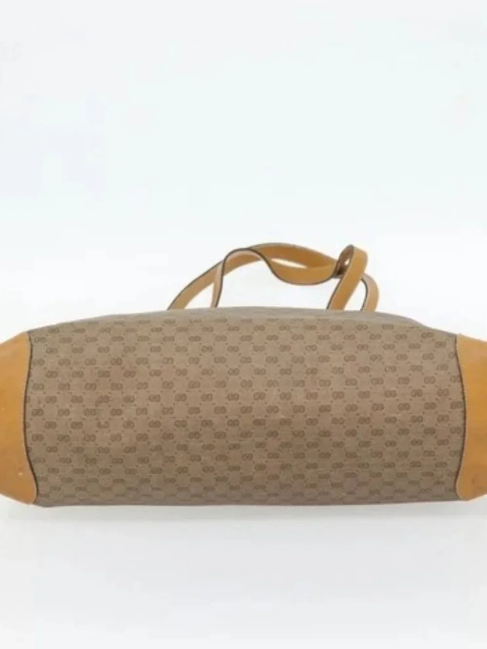GUCCI Micro GG Supreme Web Sherry Line Bag PVC Beige 002 983 0174 Auth 181764